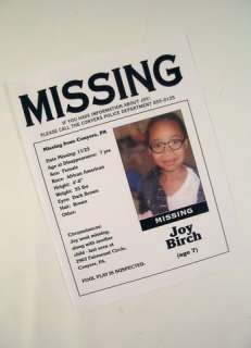 Prisoners Missing Flyer Movie Props | Premiere Props