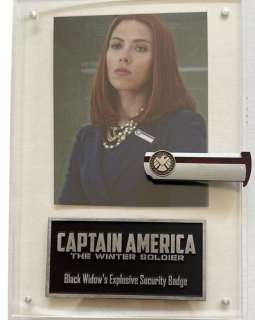 Captain America: The Winter Soldier (2014) - Scarlett Johansson Explosive Security Badge | Hanlin Auction Service