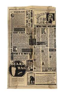 Harry Potter Film Series - Daily Prophet Double Pages | Hanlin Auction Service