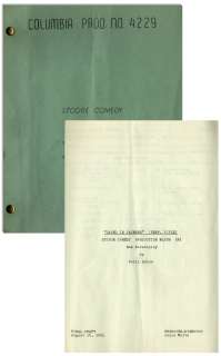 Moe Howard’s Multi-Signed Script for The Three Stooges 1955 Film ’’Stone Age Romeos’’, With Working Title ’’Caved In Cavemen’’ -- With Moe’s Handwritten Notations Throughout | Nate Sanders