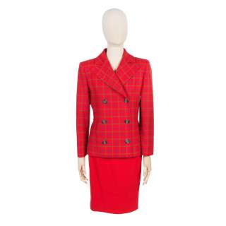 Lot 120 - Emma Corrin (as Princess Diana): A Valentino skirt suit Season 4, Episode 10, ‘War‘