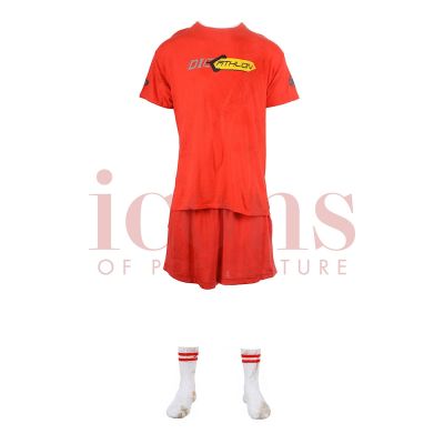 Lot 8 - Future Man (TV) – Wolf’s (Derek Wilson) DieCathlon Costume, Distressed – 61-8 | Icons of Pop Culture