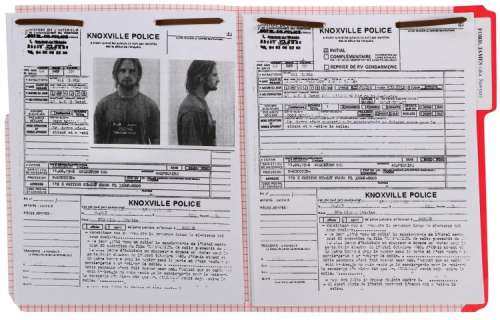 Lot 1155 - Josh Holloway "Sawyer" police file from Lost.