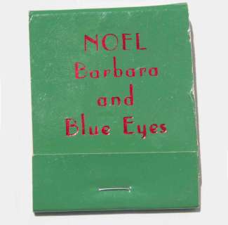 Fun Memento Owned by Frank Sinatra, His Personal Set of Matches for the Christmas Holidays -- ’’Blue Eyes’’ | Nate Sanders