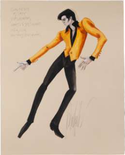 Elvis Presley Costume Design Sketch by Donfeld from Viva Las Vegas (MGM, 1964). | Heritage