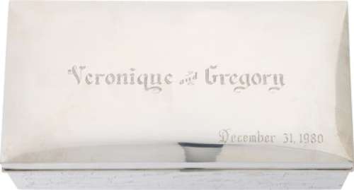 Black, Starr & Gorham Sterling Silver Box Presented to Gregory and Veronique Peck on Their 25th Wedding Anniversary. | Heritage