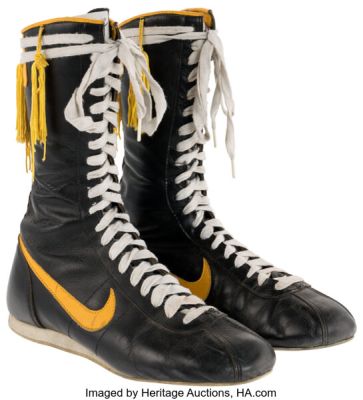 Rocky III (MGM, 1982), Sylvester Stallone "Rocky Balboa" Photo-Matched Signature Boxing Boots from Stallone’s Personal Collection. | Heritage