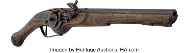 Chuy Bravo "Brethren Court Pirate" Photo-Matched Wheellock Pistol from Pirates of the Caribbean: At World’s End (Walt Disney, 2007). | Heritage