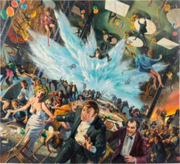 Original Mort Künstler Final Poster Artwork for The Poseidon Adventure (TCF, 1972).