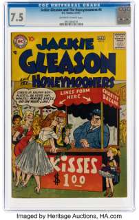 Jackie Gleason and the Honeymooners #6 (DC, 1957) CGC VF- 7.5 Off-white Pages. | Heritage