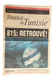 Lost | Tunisian newspaper with Oceanic Flight 815 cover story | Profiles in History