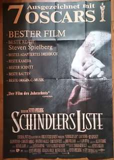 Schindler’s List | Schindler’s List - Liam Neeson, Ralph Fiennes - Germany 2-Sheet Cinema Poster 1993 - 7 Oscars | Catawiki