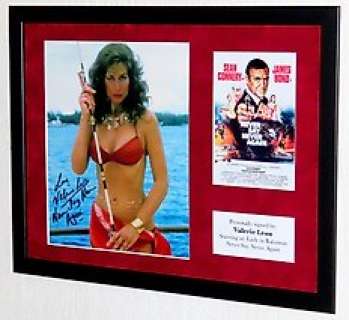 James Bond 007: Never Say Never Again - James Bond 007: Never Say Never Again - Valerie Leon (Lady in Bahamas) Premium Framed, signed, Certificate of Authenticity