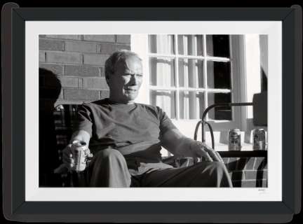 Gran Torino (2008) - Clint Eastwood as " Josey Wales - Gran Torino (2008) - Clint Eastwood as " Josey Wales - Fine Art Photography - Luxury Wooden Framed 70X50 cm - Limited Edition Nr 02 of 30 - Serial ID 16938 - Original Certificate (COA), Hologram Logo Editor and QR Code