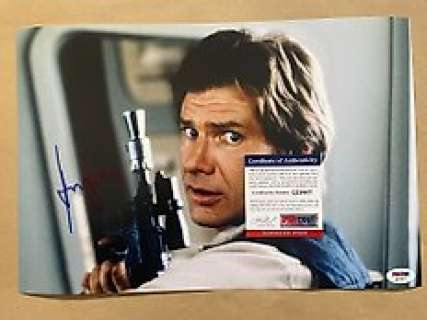 Star Wars | Star Wars - Signed by Harrison Ford (Han Solo) - with PSA/DNA Certification - autograph, photo - No Reserve! | Catawiki