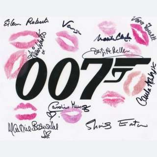 James Bond - Signed and Kissed by 10 Bond Girls! | Catawiki