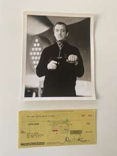 David Niven - Nice signed check | Catawiki