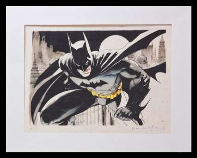 Batman - Diptychon - watercolor edition on handmade Kahari Paper by Emma Wildfang | Catawiki