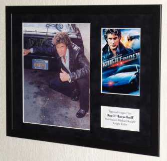 Knight Rider - David Hasselhoff (Michael Knight) Premium Framed, signed, COA & Photo signing session | Catawiki