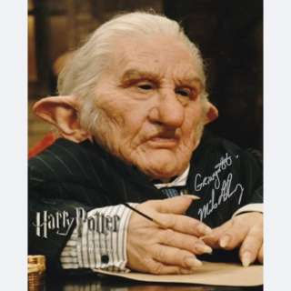 Harry Potter - Signed by Michael Henbury (Gringotts Goblin) | Catawiki