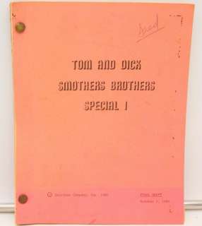 Fred Willard Signed "Smothers Brothers" Script | GWS Auctions