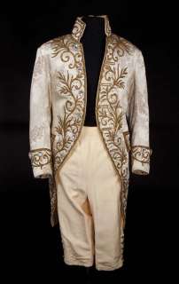 Lot 346 - Peter Ustinov coat and pantaloons from Beau Brummell