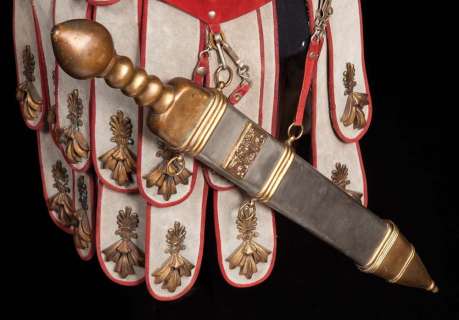 Lot 420 - Stephen Boyd armor & tunic and short sword from Ben-Hur