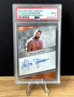 Game of Thrones - Art & Images - Julius Bjornsson - Gregor Clegane - Quotable Autograph - PSA