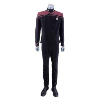 Star Trek: Picard Seasons 1 & 2 - Lot 198 - Admiral Jean-Luc Picard Stunt Starfleet Uniform with Production-Quality Replica Combadge