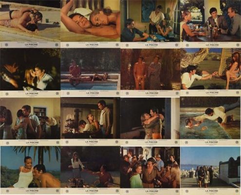 La Piscine Alain Delon - Romy Schneider Original French Lobby Cards set 1969 | Catawiki