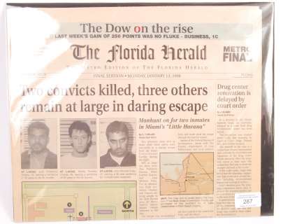 RARE ’OUT OF SIGHT’ GEORGE CLOONEY 1998 PROP NEWSPAPER | Auctioneum Ltd