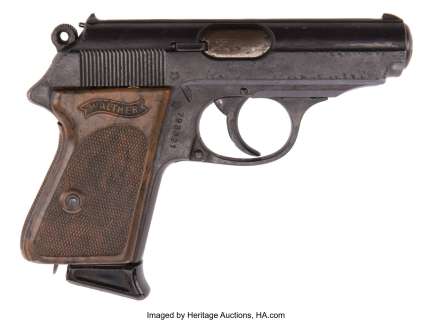 Roger Moore "Simon Templar" Walther PPK pistol from The Saint....