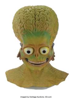 Mars Attack! "Martian" head background mask and glove....