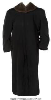 Jackie Coogan "Uncle Fester" signature fur-trimmed coat from The Addams Family....