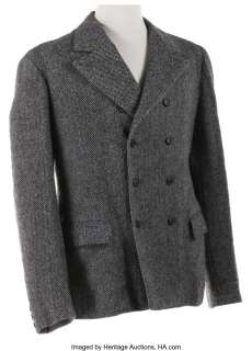 Basil Rathbone "Sherlock Holmes" tweed wool jacket from Hound of the Baskervilles....
