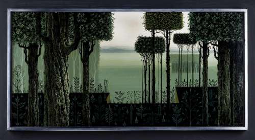 Eyvind Earle original painting, signed and dated 1965 | Profiles in History
