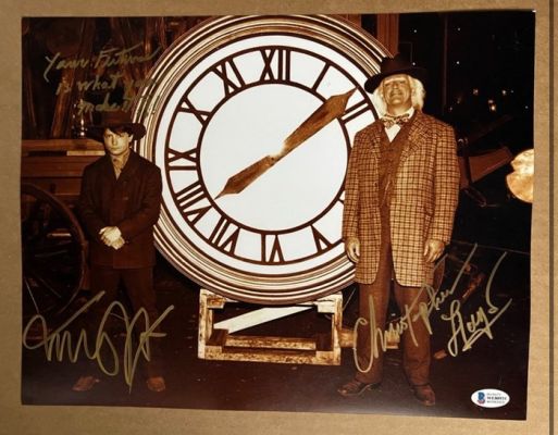 Back to the Future - Michael J. Fox & Christopher Lloyd signed - with Coa JSA - 11x14 (isctriotion (your  future is what | Catawiki