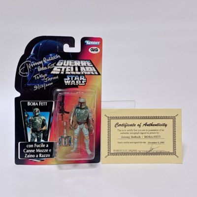 Signed / Unopened - Kenner - Action figure Star Wars POTF2 Boba Fett GIG Italian Variant - Signed by Jeremy Bulloch (with COA) - 1990-2000 - Italy | Catawiki