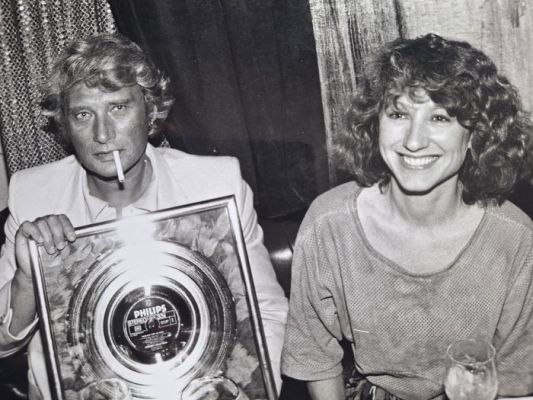 Attr. Tony Frank (1945-) - Johnny Hallyday & Nathalie Bay, 1980’s | Catawiki