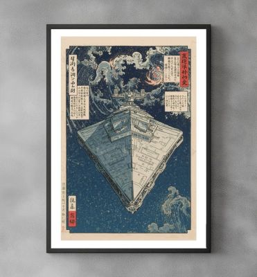 Star Wars - Across the Galactic Sea - Star Destroyer Star Wars - Signed and Numeroted 9/10 - Sato Hageshi | Catawiki