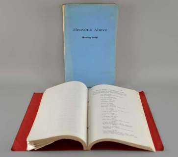 Two shooting film scripts for, Heavens Above (1962) and Darling......(1964) (2) | Ewbank’s