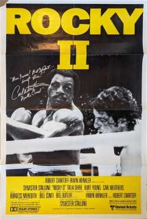Lot #48 - Signed “Rocky II” Original Film Poster 