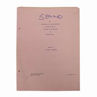 Star Wars: a New Hope (1977) | Anthony Daniels Collection: Anthony Daniels’ Hand-annotated and Highlighted Fourth Draft Revision Script Pages | Propstore