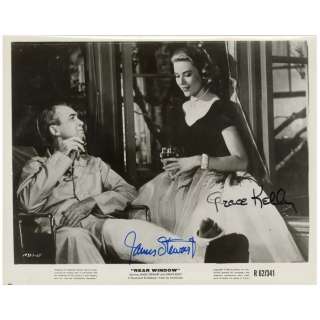 REAR WINDOW (1954) - Lot #553 : Grace Kelly and James Stewart-Autographed Promotional Still