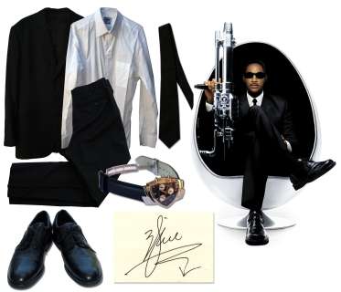 Will Smith Screen-Worn Iconic Black Suit From ’’Men In Black 3’’ -- With LOA Signed by Will Smith | Nate Sanders