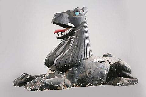 Lot 300 - Pair of sphinxes from King of Kings.