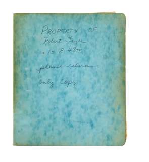 Paddy Chayefsky | Producer’s Copy of the Working Draft of the Musical "Chicago" | Julien’s