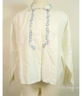 Lot 87 - Thelma and Louise (Susan Saradon) Hero Blue Flower Embroidered Blouse