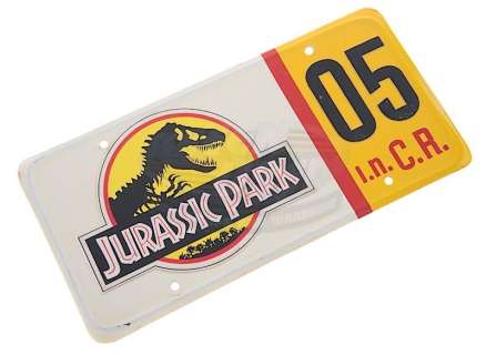 Jurassic Park - Ford Explorer License Plate #05 | ScreenUsed