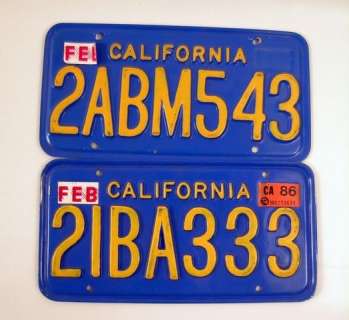 Lot 133 - Blind Date/A Fine Mess License Plate Props